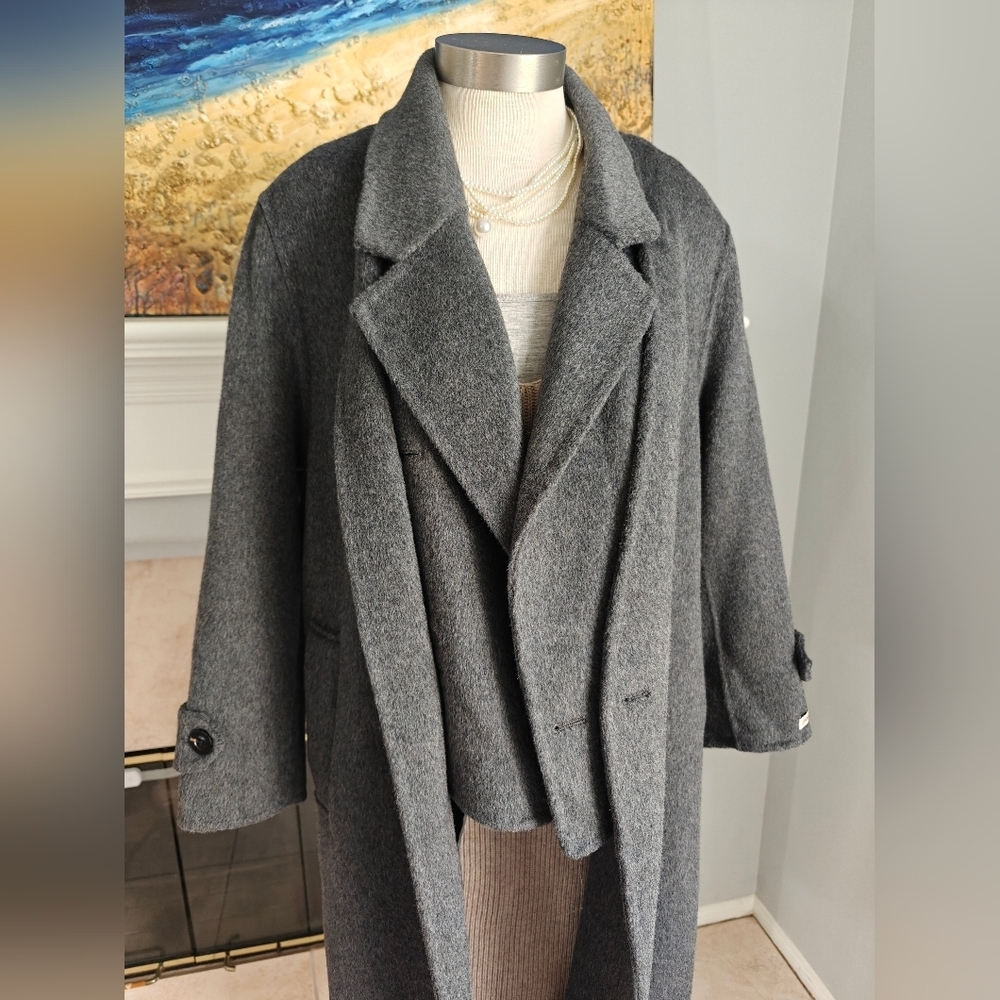 Gray Wool Overcoat